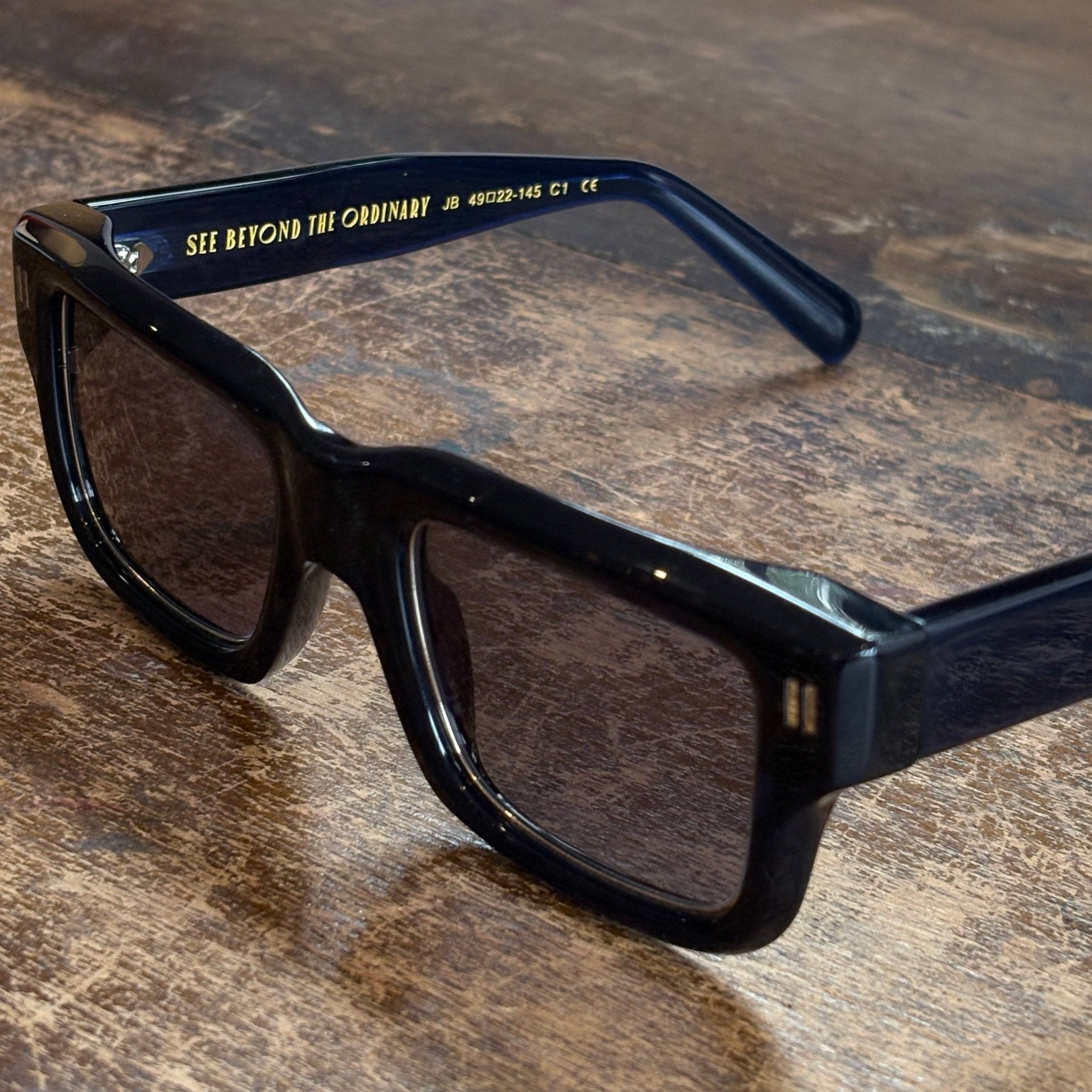 The Finchley Cut in Inkwell Blue - Jessie Boys premium acetate sunglasses