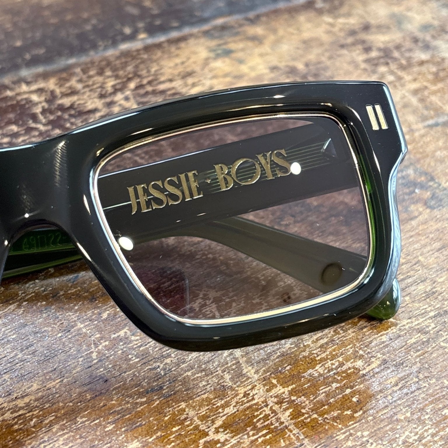 The Finchley Cut Regency Green acetate sunglasses — Jessie Boys